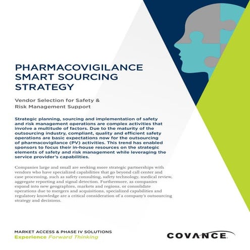 Pharmacovigilance Smart Sourcing Strategy: Vendor Selection for Safety & Risk...