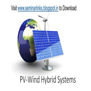 PV Wind Hybrid Systems