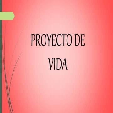 Proyecto De Vida
