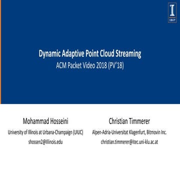 Dynamic Adaptive Point Cloud Streaming
