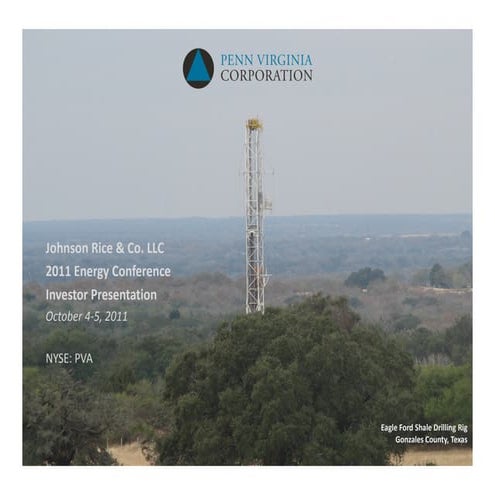 PVA Johnson Rice Investor Presentation