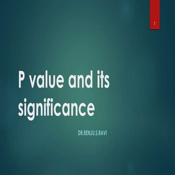 importance of P value and its uses in the realtime Significance