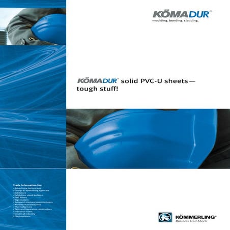 Pvc u sheet komadur wa  kommerling