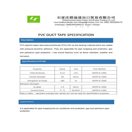 Pvc duct tape | PDF