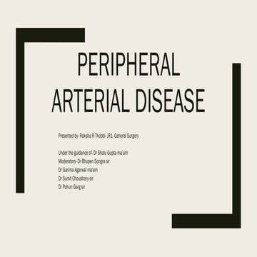Clinical examination peripheral vascular disease | PPTX