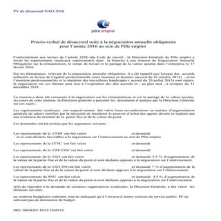 IDCC 2847 Procès-verbal de désaccor...