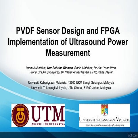 PVDF Sensor Design and FPGA Implementation of Ultrasound Power Measurement