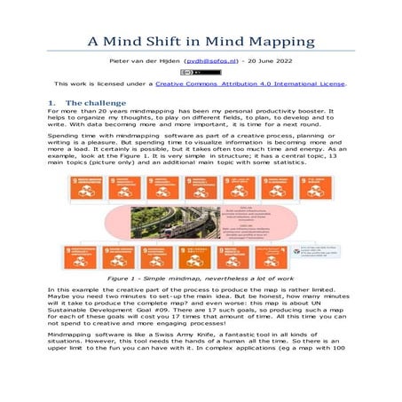 A Mind Shift in Mind Mapping; Pieter van der Hijden; Sofos Consultancy, Amste...