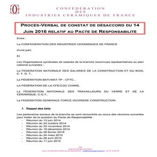 IDCC 1558 Pv désaccord  pacte de re...