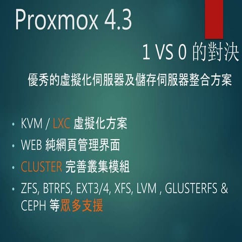 Proxmox VE 4.3 vs VMWare vSphere 6.1