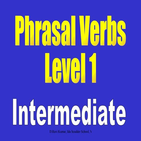 Phrasal Verbs