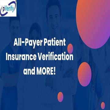 Medicare Patient Eligibility Instant – pVerify | PDF