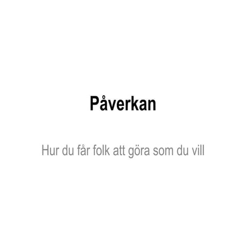 Påverkan