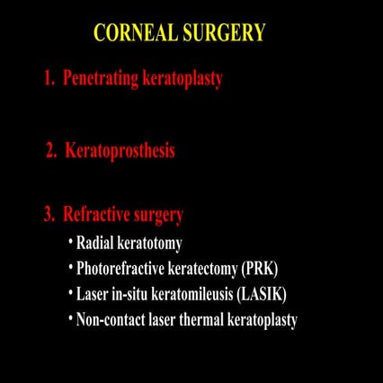 20 corneal surgery