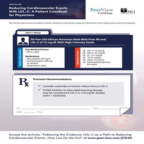 Following the Evidence: LDL-C as a Path to Reducing Cardiovascular Events—How...