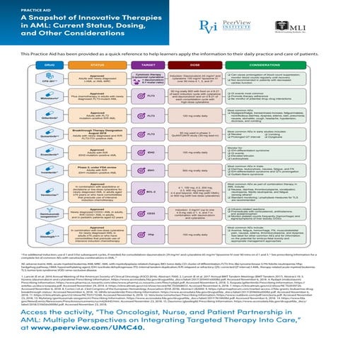 The Oncologist, Nurse, and Patient Partnership in AML: Multiple Perspectives ...