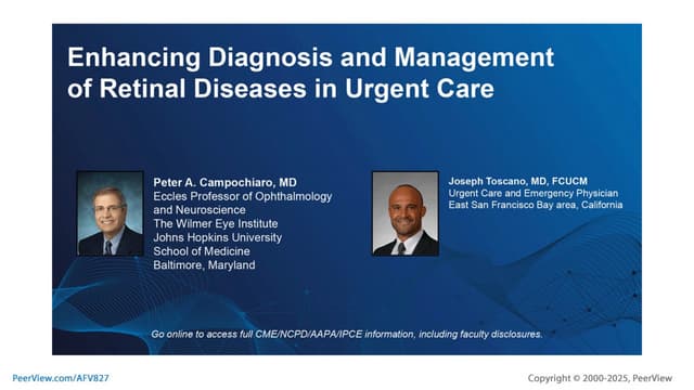 Enhancing Diagnosis and Management of Retinal Diseases in Urgent Care