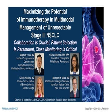 Maximizing the Potential of Immunotherapy in Multimodal Management of