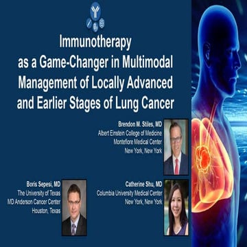 Immunotherapy as a Game-Changer in Multimodal Management of Locally Advanced ...