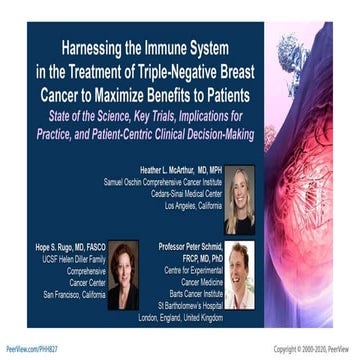 Harnessing The Immune System In The Treatment Of Triple Negative Breast