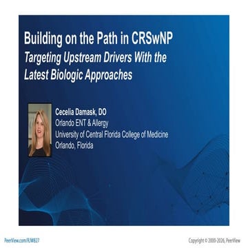 Building on the Path in CRSwNP: Targeting Upstream Drivers With the ...