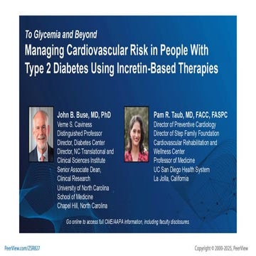 To Glycemia and Beyond: Managing Cardiovascular Risk in People With Type 2 Diabetes Using Incretin-Based Therapies
