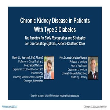 Chronic Kidney Disease in Patients With Type 2 Diabetes: The Impetus ...