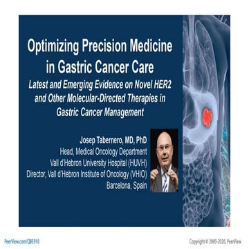 Optimizing Precision Medicine in Gastric Cancer Care: Latest and ...