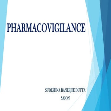 PHARMACOVIGILANCE