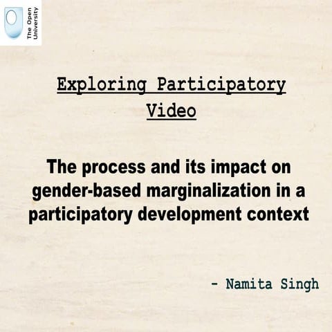 Exploring Participatory Video
