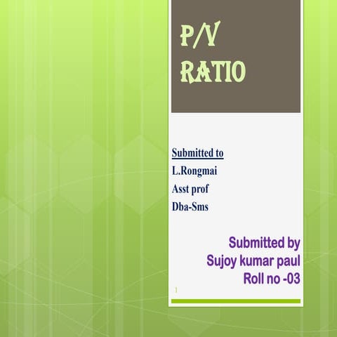 Pv ratio