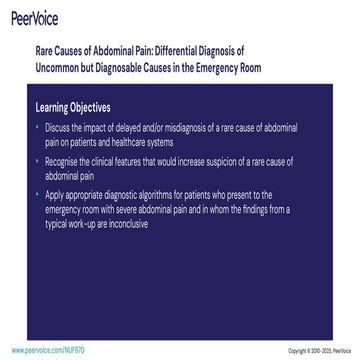 Rare Causes of Abdominal Pain: Differential Diagnosis of Uncommon but ...