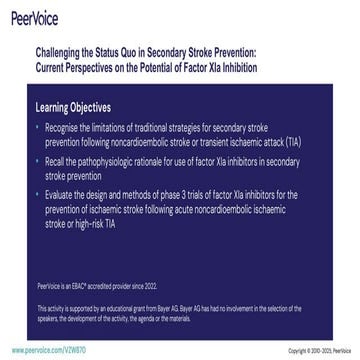 Challenging the Status Quo in Secondary Stroke Prevention: Current Perspectives on the Potential of Factor XIa Inhibition