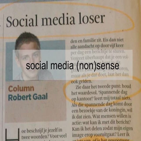 Toelichting social media