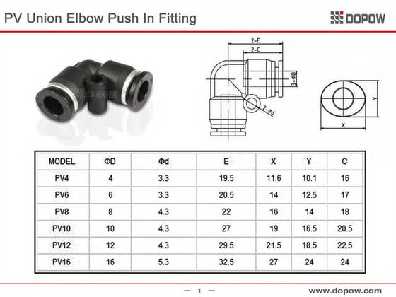 PKG Pneumatic Fitting Union Triple Branch Reducer Push Connecter | PDF