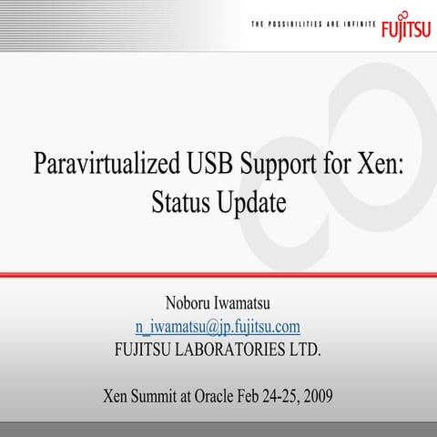 XS Oracle 2009 PV USB