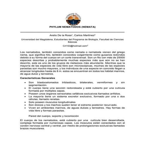 Resumen nematoda