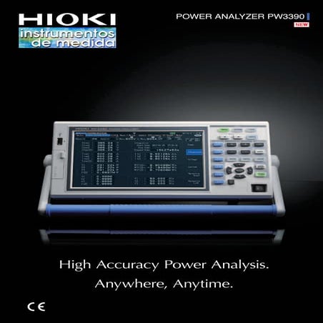 POWER ANALYZER HIOKI PW3390 - Instrumentos de Medida S.L.