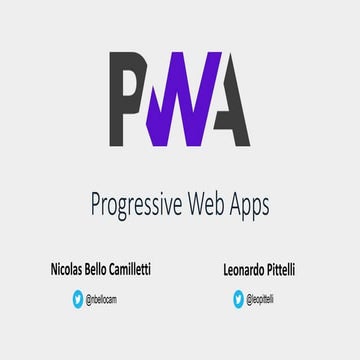 Progressive web apps