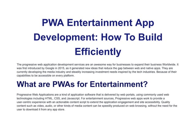 PWA Entertainment App Development_ How To Build Efficiently.pdf