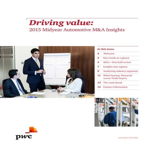 PwC Auto M&A Insights 2015