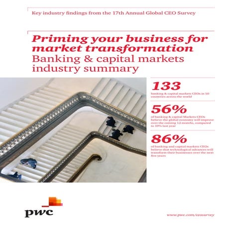 Etude PwC CEO Survey banque et marchés de capitaux (2014)