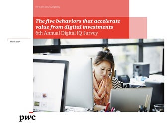 Etude PwC Digital IQ (2014)