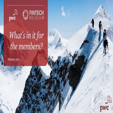 pwc supports FinTech Belgium members