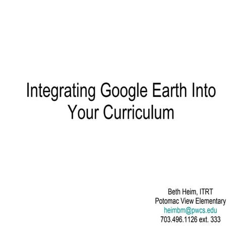 Pwc Google Earth Presentation