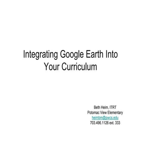 Pwc Google Earth Presentation