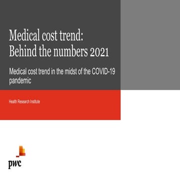 Medical Costs 2021- Analyst Insights from PwC Health Research Insittute