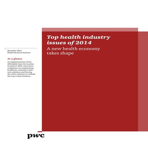 Pwc top health industry issues for 2014