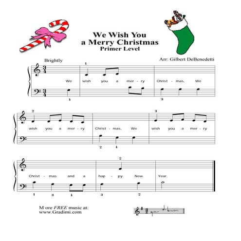 we wish you a merry xmas PIANO