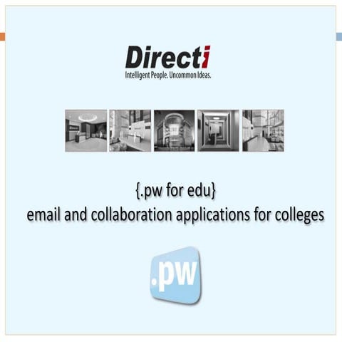 {pw for edu} - Email & Collaboration Applications for Education Institutions ...